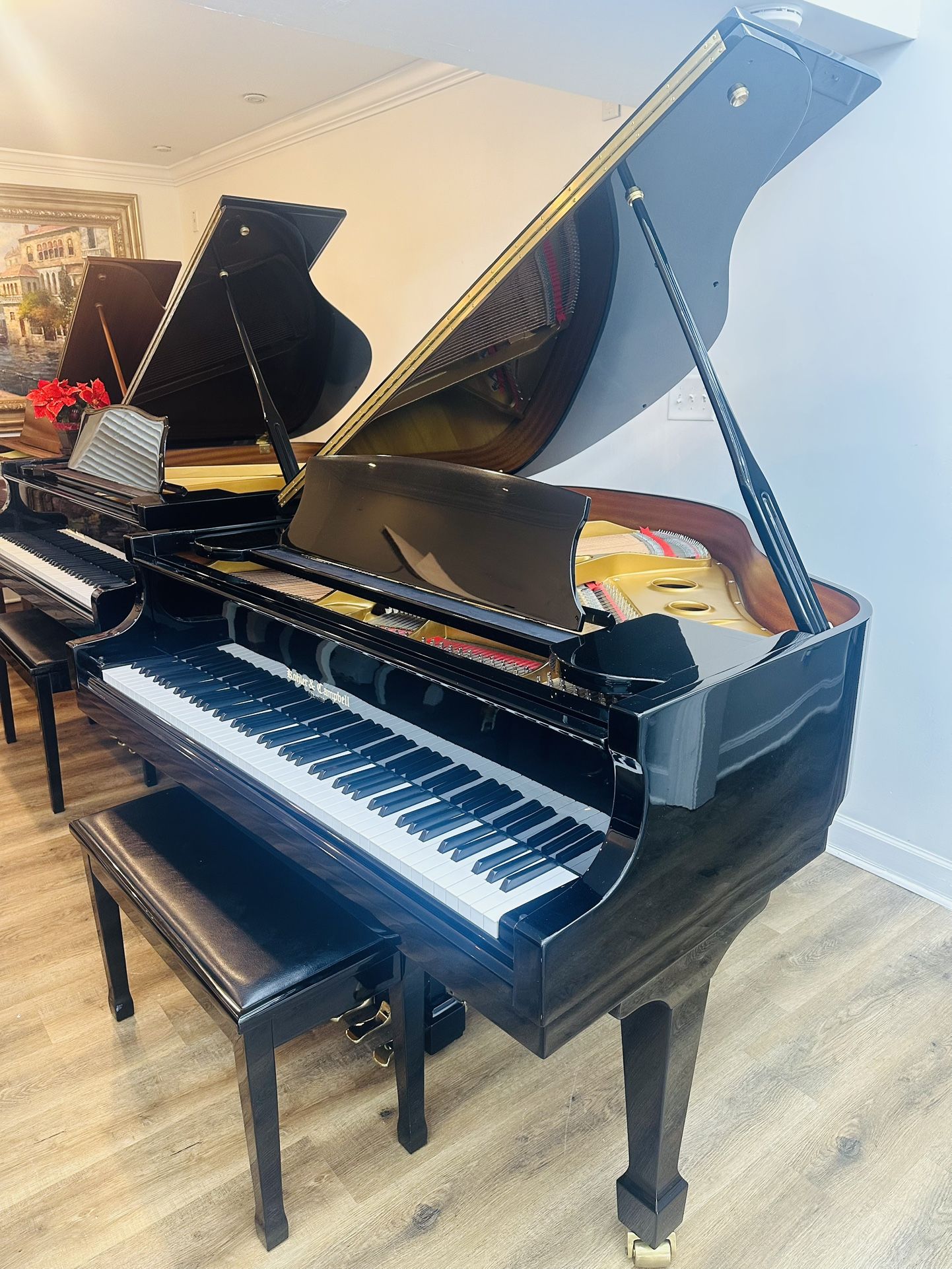 Kohler campbell black gloss baby grand piano-3000$