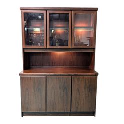 Vintage Danish Rosewood Display Cabinet