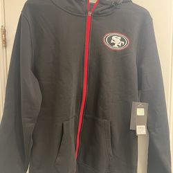 New “L” 49er Hoodie Zip Sweater