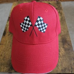 NEW!   $10  F1 OR NASCAR RED RACING BASEBALL CAP