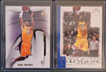 🔥🔥 Kobe Bryant - Upper Deck - 2 Cards - 2001 & 2008