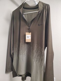 XXL Nike Golf Tour Dri-Fit ADV Olive Green 1/4 Zip Pullover