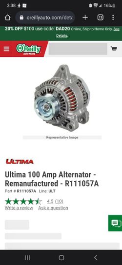 New Altenator For Toyota Sienna Never Installed