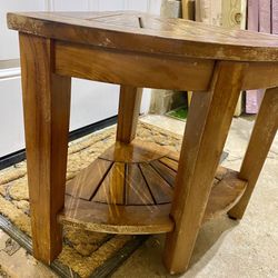 Corner Triangle Seat Plant Stand 