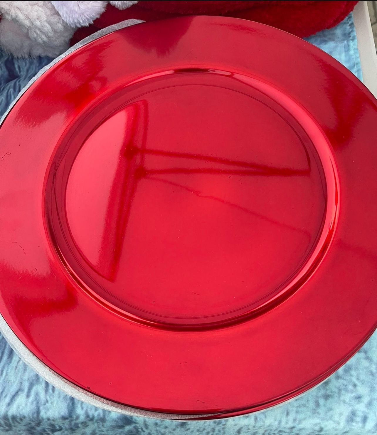 Red Charger Plate