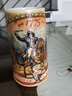 Collectible Miller Birth of the Nation beer Stein mug