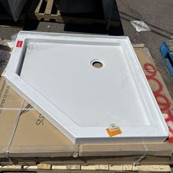 SlimLine 38 in. x 38 in. Neo-Angle Shower Tray in White