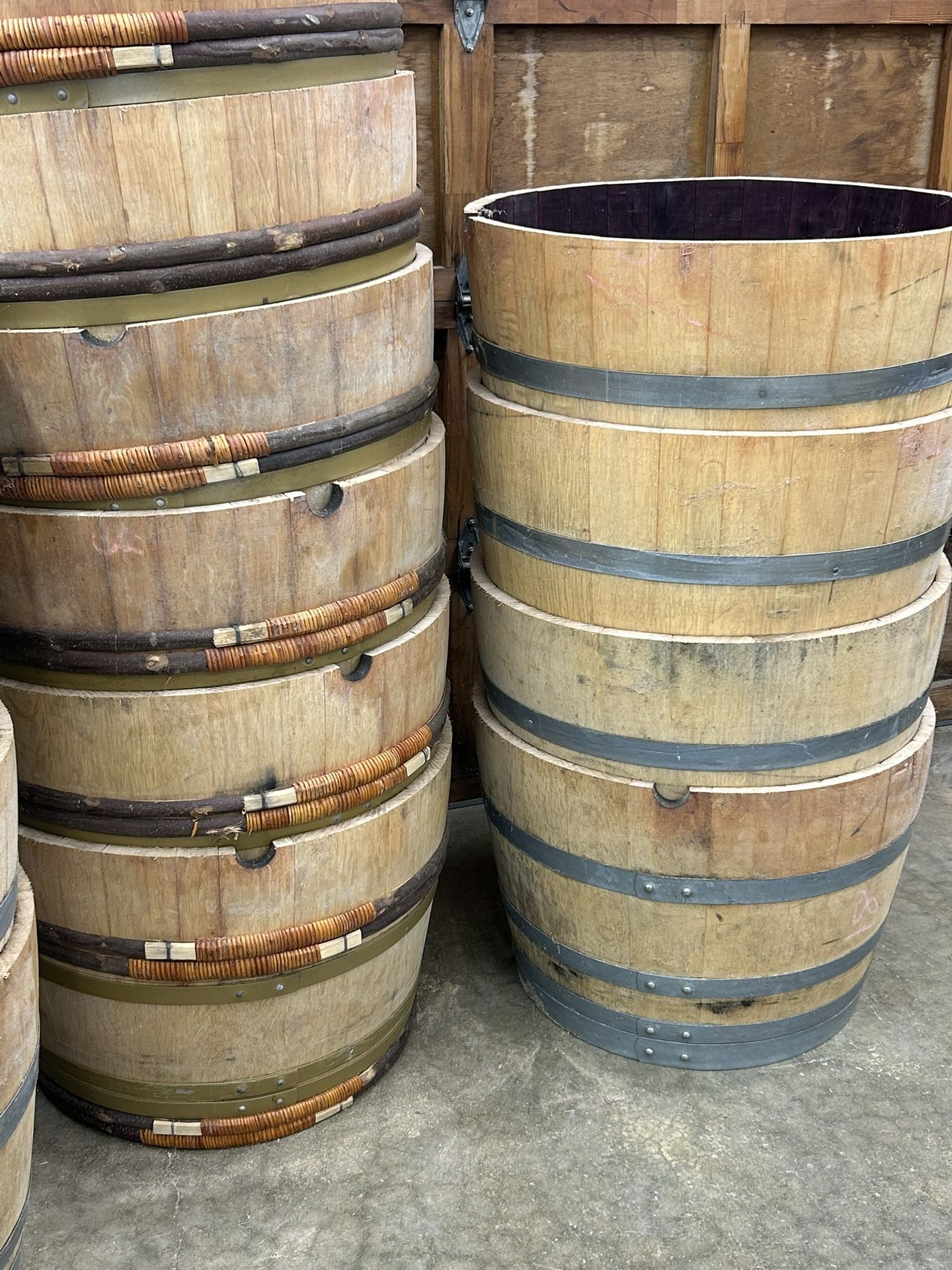 Wine Barrel Halves