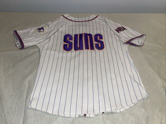 Phoenix Suns Starter Baseball Jersey Euc Mens Medium Vintage 90s MLB Stripe Sewn