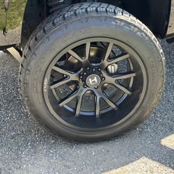 Hostile 22x12 Chevy Lug Rims And Tires 