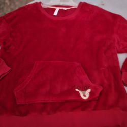 80's Red CHRISTMAS Sweaterl Size L
