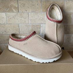 Never Worn UGG Tasman Slippers – Dark Cherry, Size 7 Women