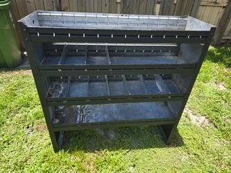Heavy Steel Gauge Organizer Shelf for Work Van or Truck