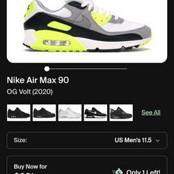 Nike Air Max 90
OG Volt