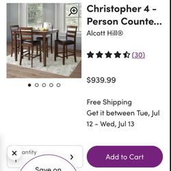 Used Dining Table Set (4 Chairs)