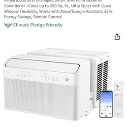 BEAT THE HEAT!!! Midea 8,000 BTU U-Shaped Smart Inverter Window Air Conditioner