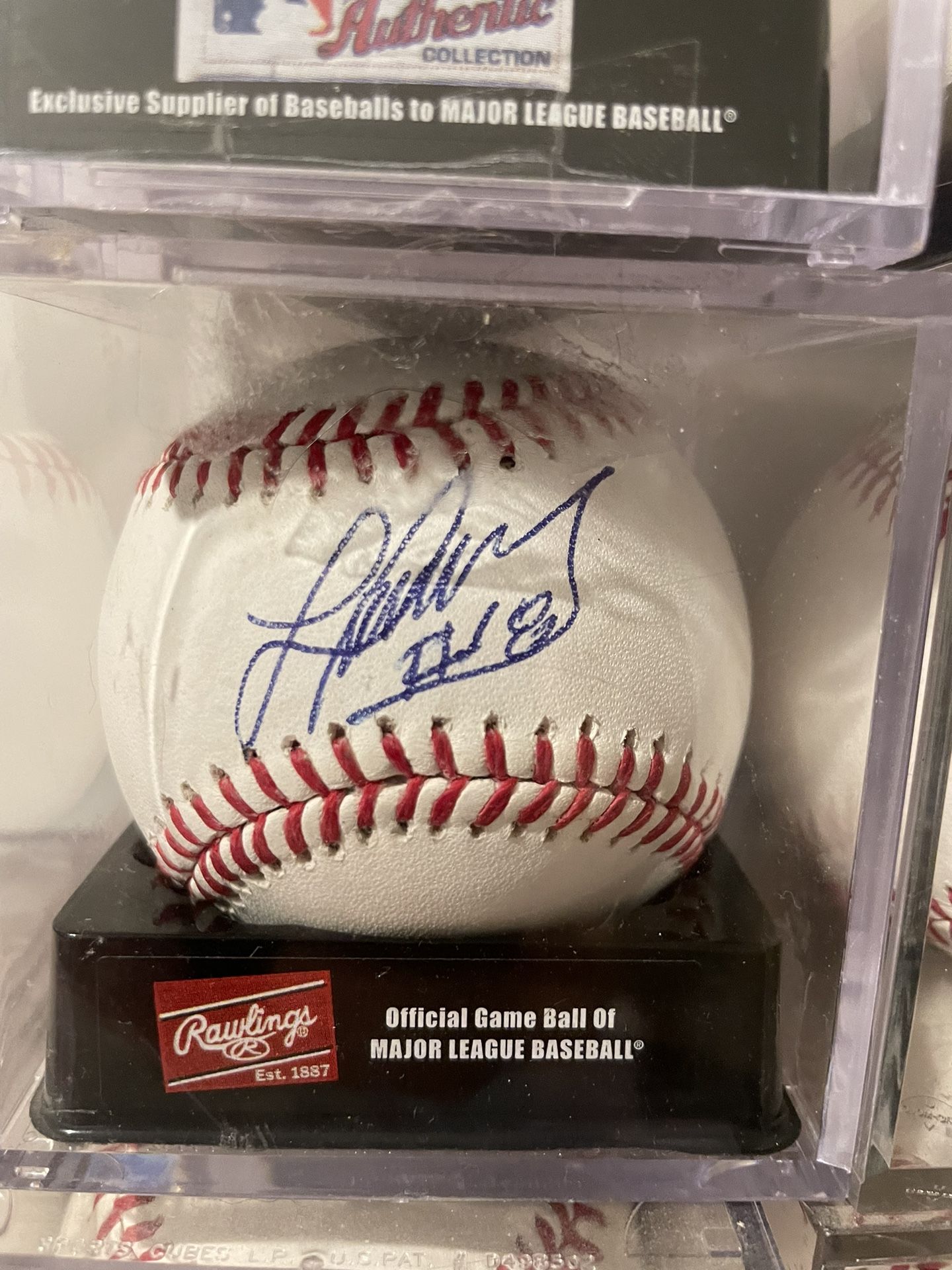 Luis Valbuena Autographed Rawling Official MLB Astros Angels