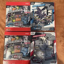 Pokemon Black bolt White Flare Poster And Binder Collection