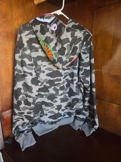 A bathing ape camo hoodie