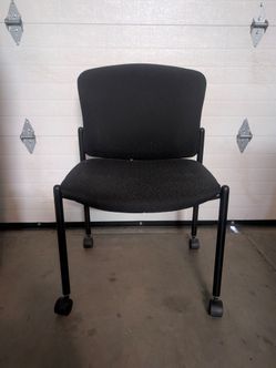 Black Chairs on Casters