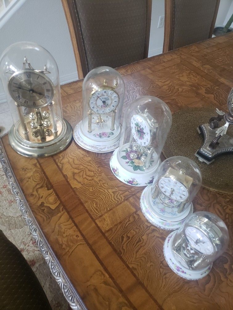 Vintage Glass Clocks