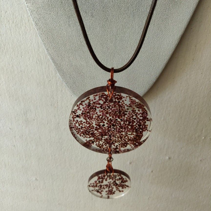 Handcrafted Raw Garnet Necklace