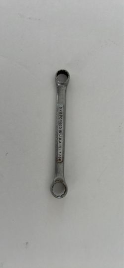 Vintage Craftsman -V- 3/8" x 7/16" Stubby Double Box Wrench 12 Point, USA