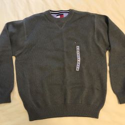 New Tommy Hilfiger men cotton sweater L