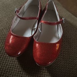 Childrens Place Girls Dorothy Wizard of Oz Ruby Red Ballet Flats Size 3
