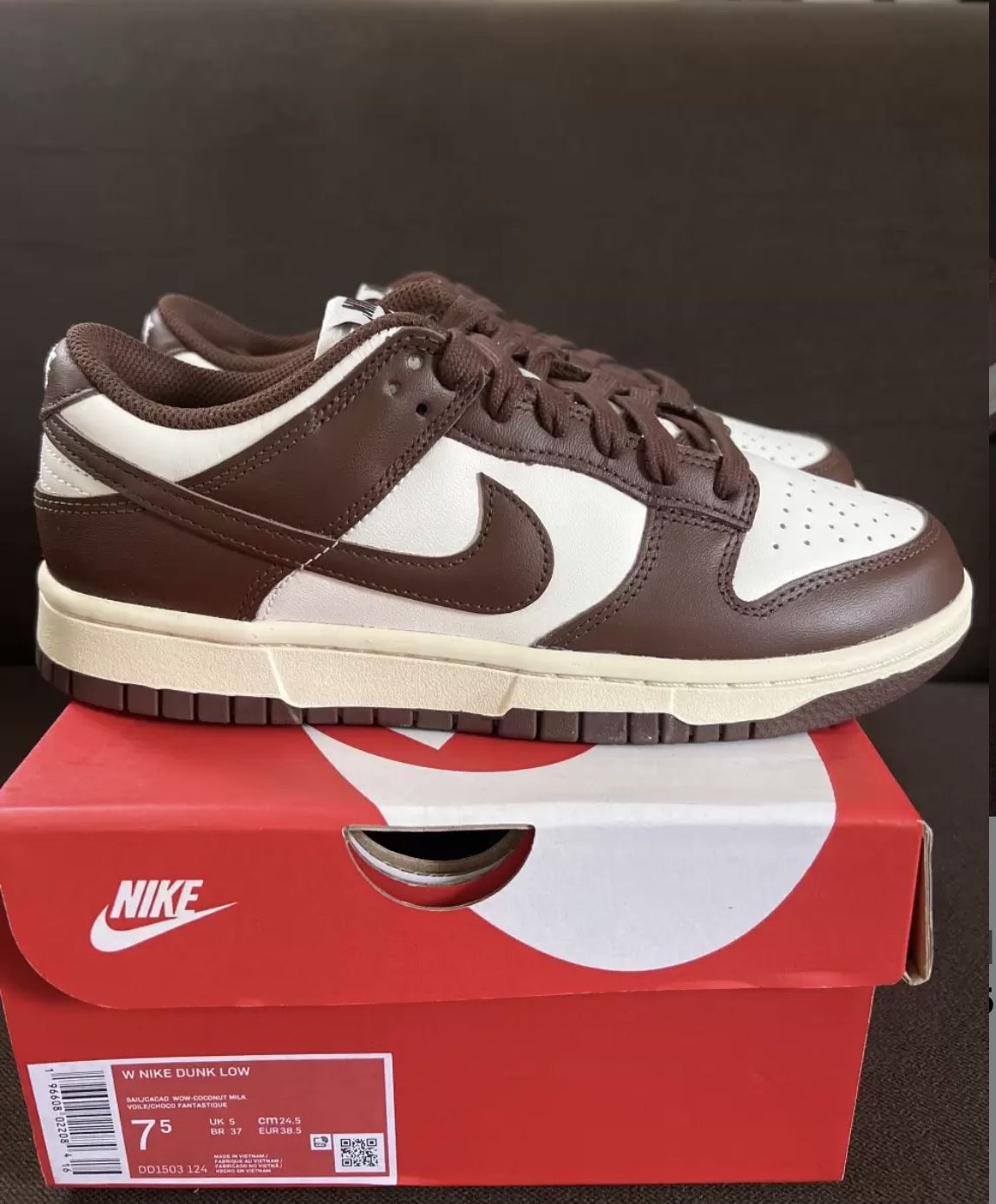 Nike Dunk Low Cacao Wow size 7.5,8,8.5W