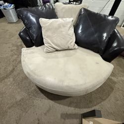 Love Seat Swivel Spinning Couch 