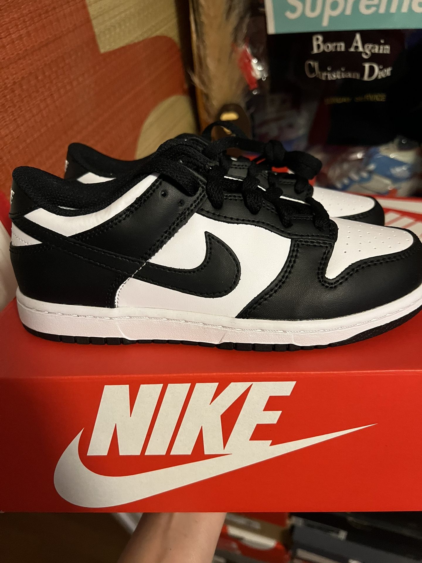 Nike Dunk Low Retro White Black (PS) (TD) for Sale in Paramount