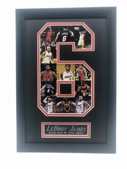 Lebron James Miami Heat #6 NBA Collage Art