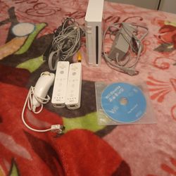 Wii Game And One Game And Two Controllers 