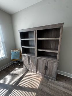 Rustic Wood Bookcase/ Storage Shelving