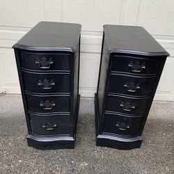 Pair Of 4 Drawer Nightstands End Tables
