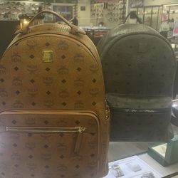 Leather backpack