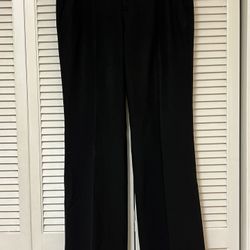 Banana Republic Martin Stretch Black Wool Lycra Dress Pants - Size 10 - VGUC