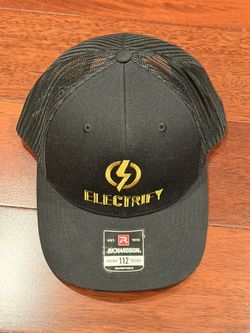 Richardson Adjustable Black “Electrify” Hat Cap