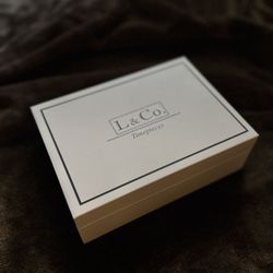 L & Co. Timepiece Set With Earrings And Necklace