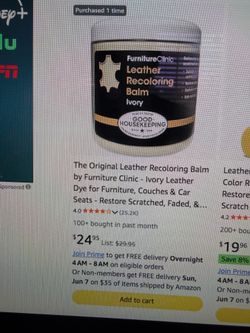 LEATHER RECOLORING BALM LEATHER DYE & RESTORE
