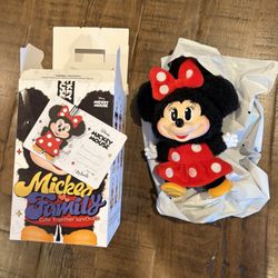 Pop Mart Disney Mickey Family Together Series Minnie Plush Keychain