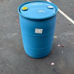 Blue Barrel Plastic Drum Food Grade 55 Gallon
