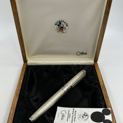 NOS Colibri Mickey Mouse LE Sterling Silver Fountain Pen 18kt Nib Original Box 