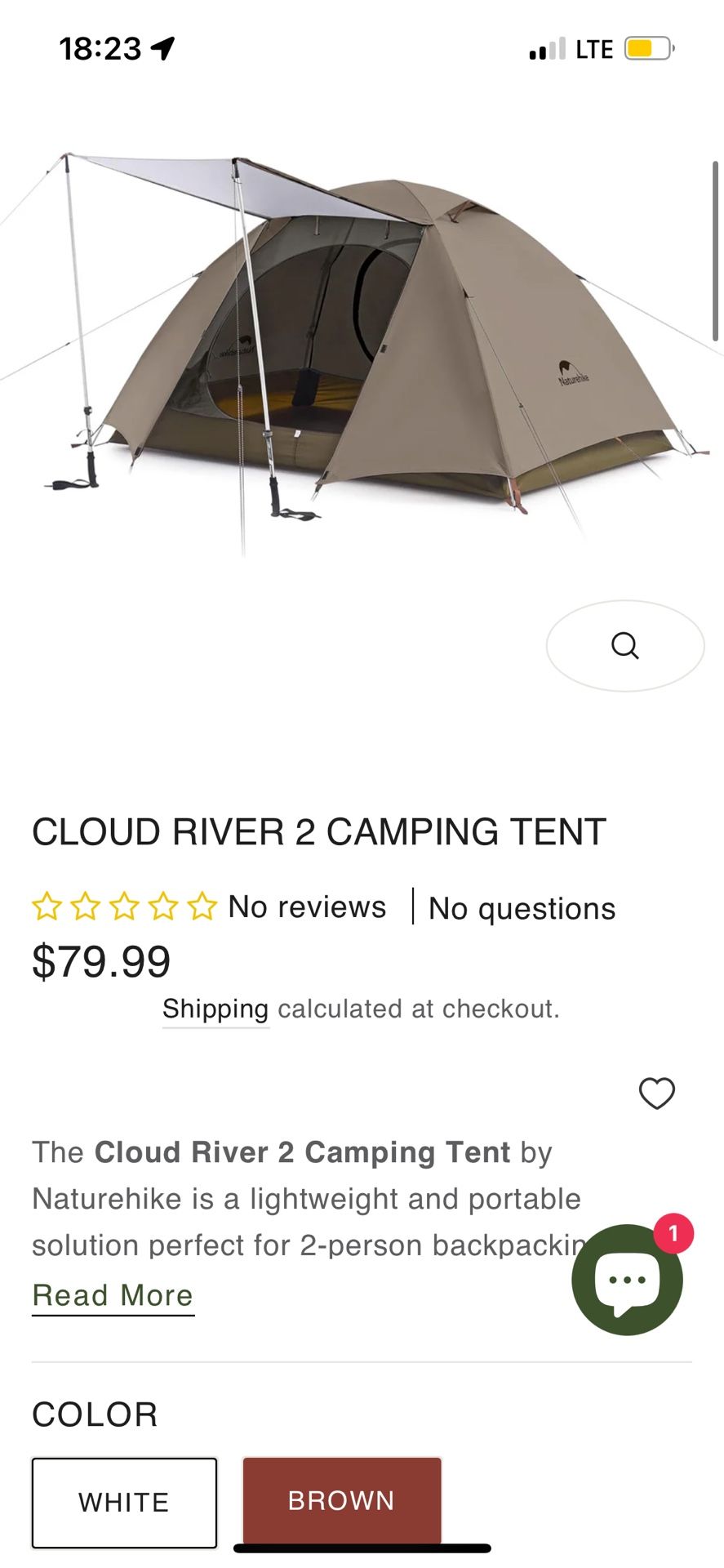(New) Nature Hike 2-person Backpacking Tent
