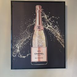 Popping champagne canvas