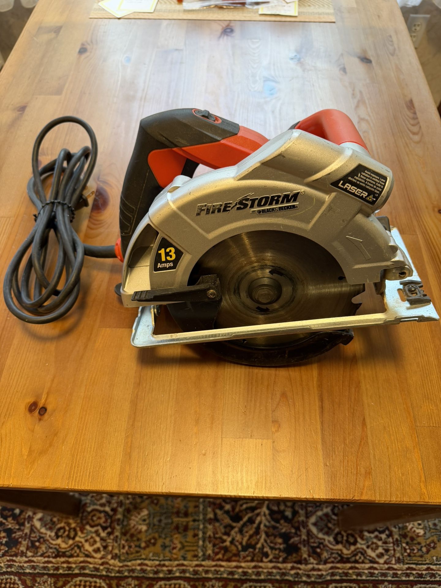The BLACK+DECKER Fire Storm Corded Circular Saw