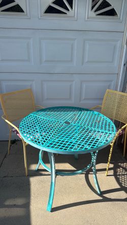 Patio table and chairs