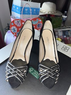 Black Heels With Diamonds