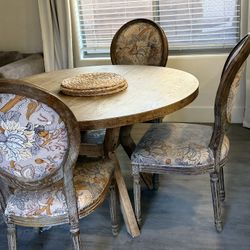 Dining Room Round Wood Table Set